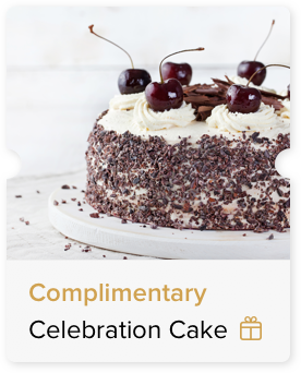 Gourmet Club complimentary cake certificate