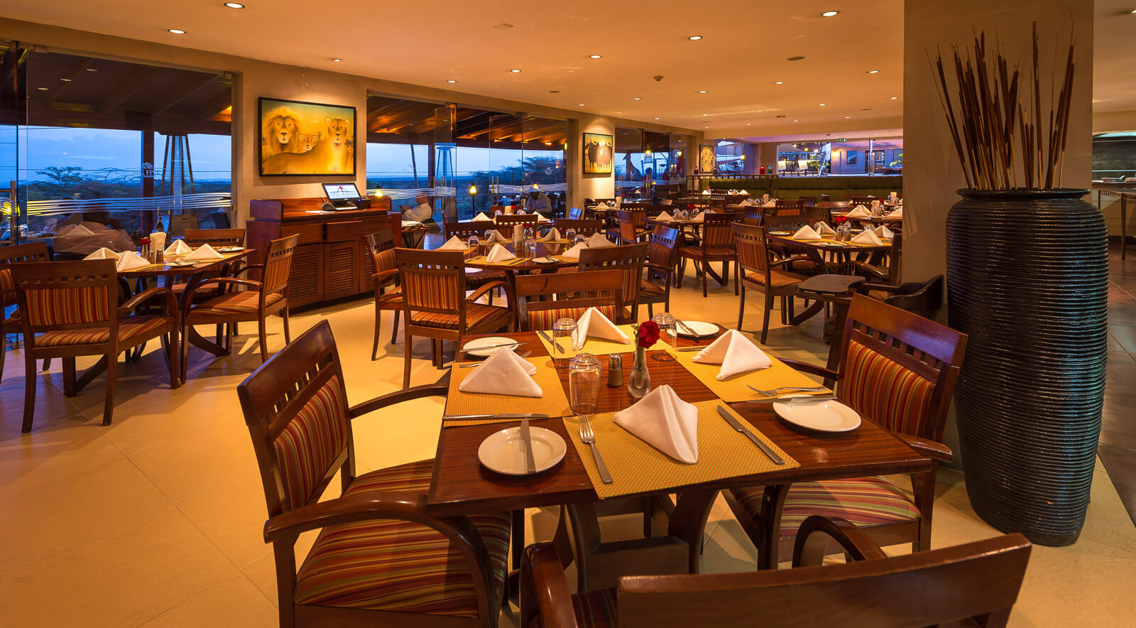 Enjoy buffet at The Big Five Restaurant in Ole Sereni Hotel